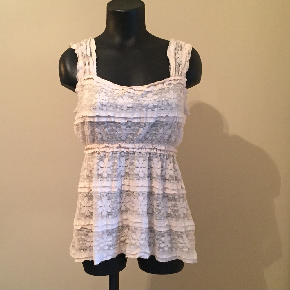 Lacy Cream Camisole